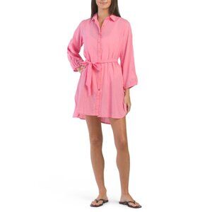 DEBBIE KATZ Pink Bridget Cover-up Dress